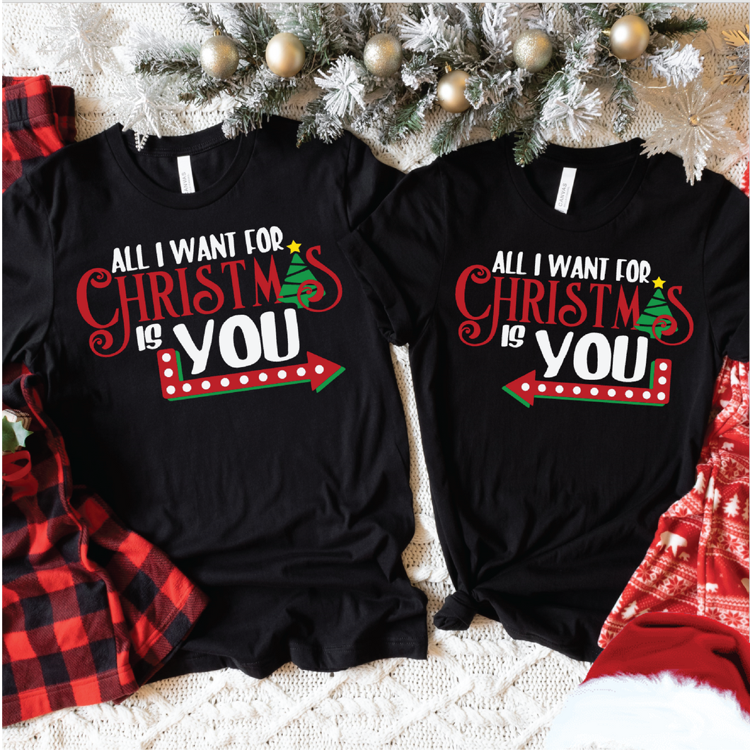 All I Want for Christmas Is You (Couple Shirt)