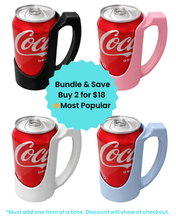Load image into Gallery viewer, 12oz Can Drink Holder with Handle | Standard Soda Can Holder | Multiple Colors

