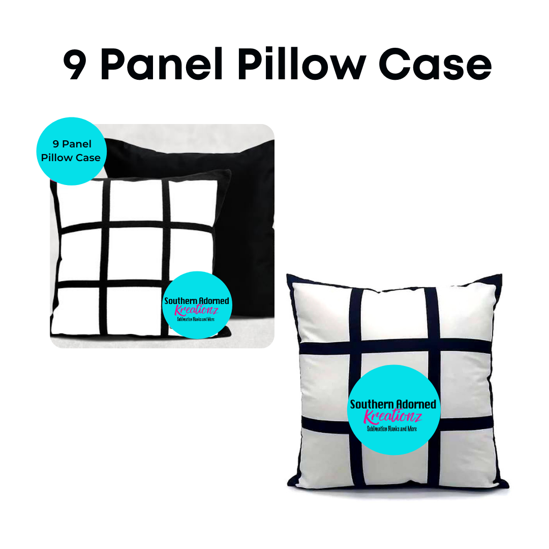 Sublimation 9 Panel Pillow Case – LA² DESIGNS